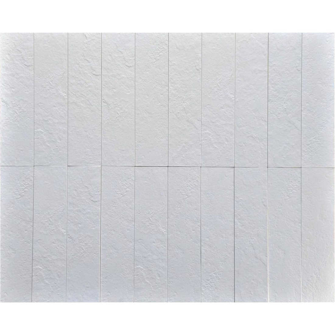 Campaspe Pipeclay Textured Honed 75x300, tiles laid together