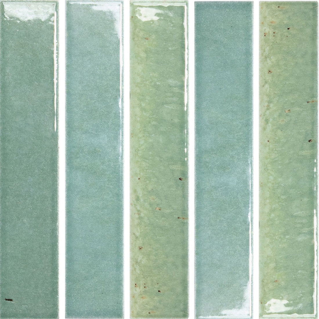 Kurrajong Seagrass Gloss 28x150, tiles laid together