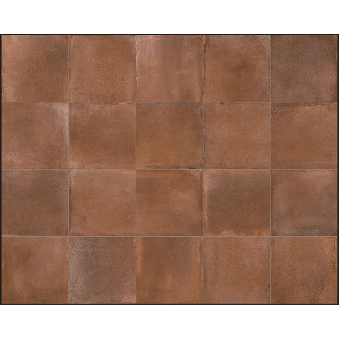Tallowwood Red Earth Matt 100x100, tiles laid together