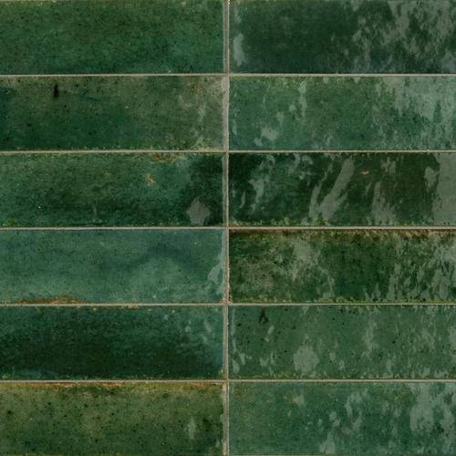 LUNA GREEN GLOSS 6x24 - Mini Me Tiles