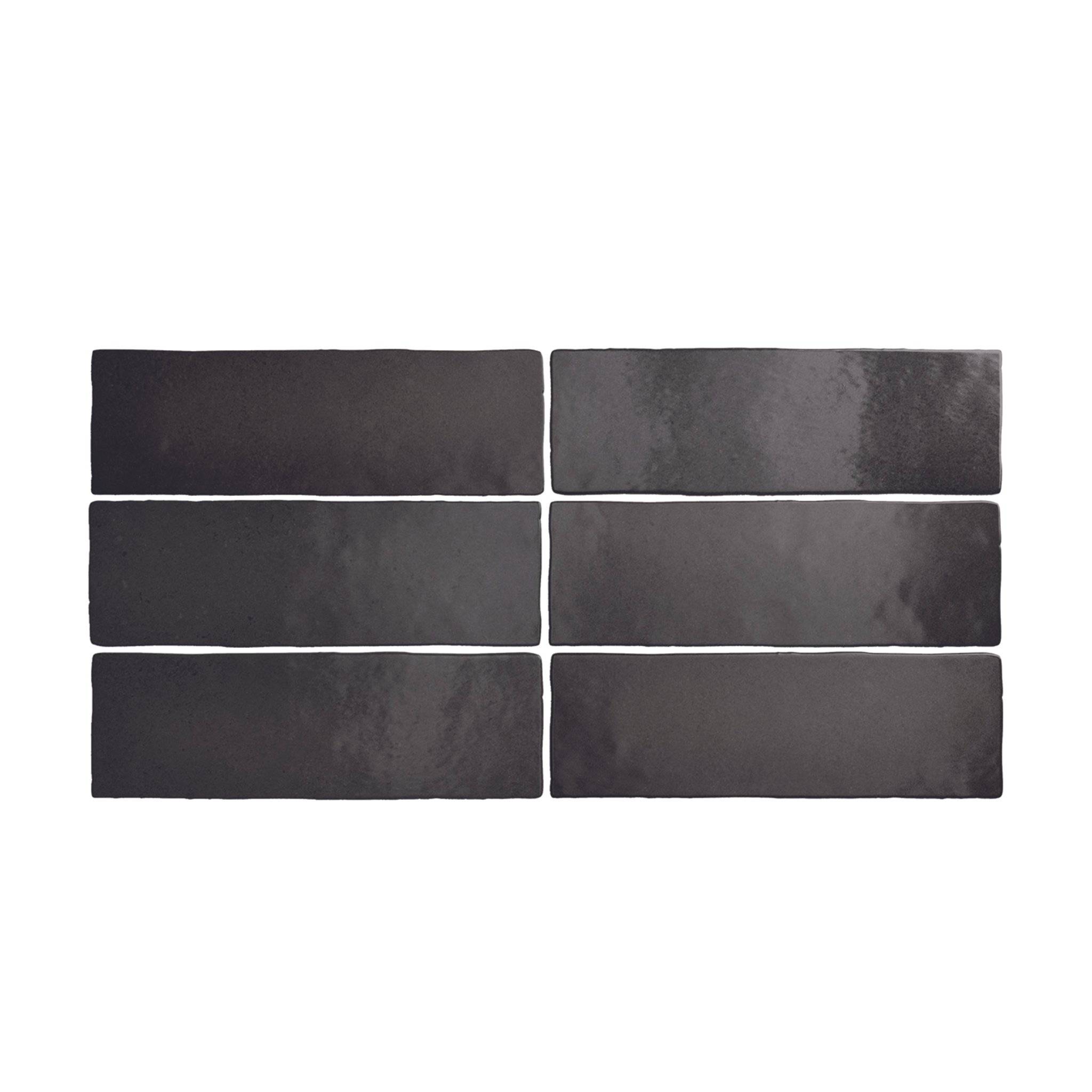 LAVA BLACK COAL MATT 6.5x20 - Mini Me Tiles