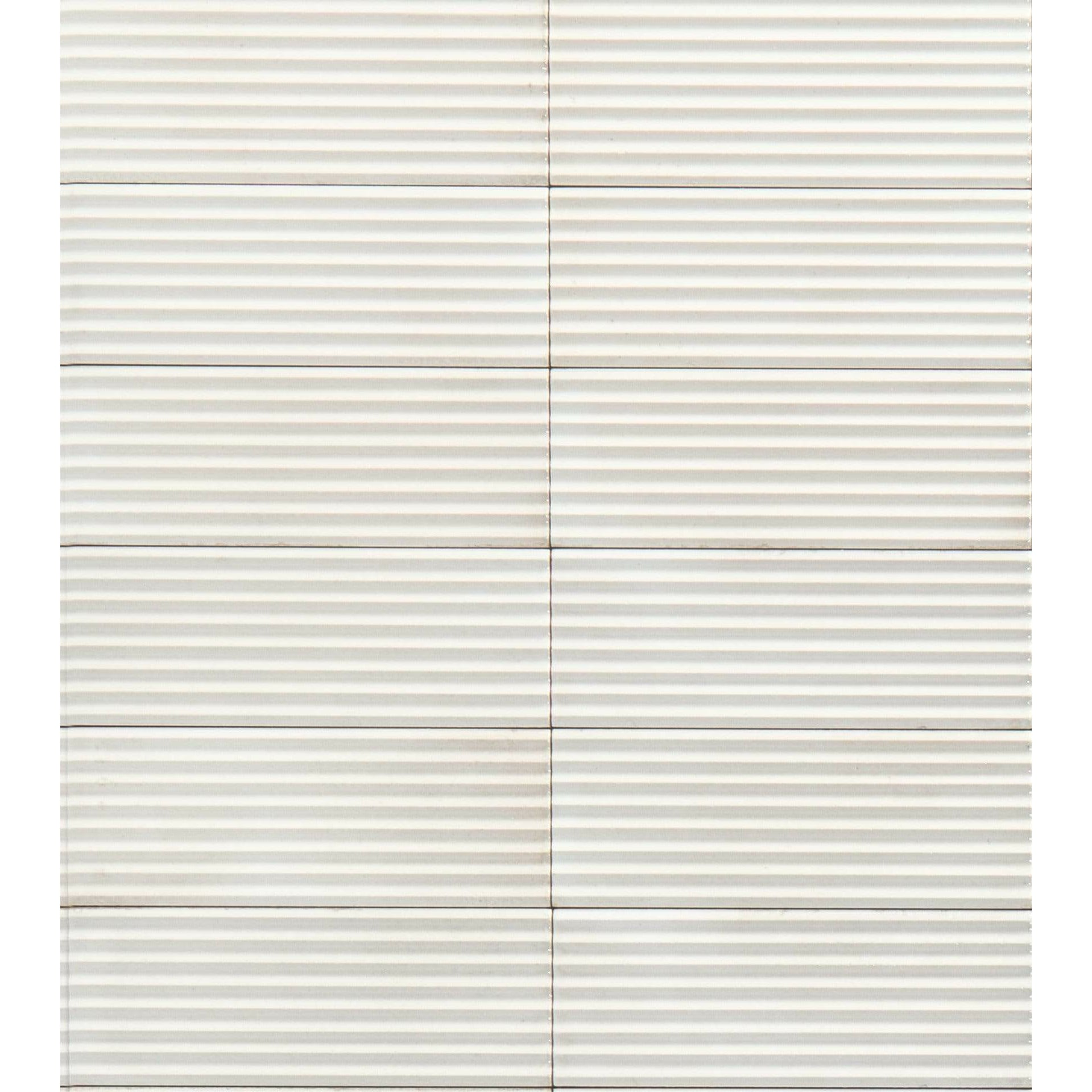 RISOTTO NATURAL PLEAT GLOSS 7.5x20 - Mini Me Tiles