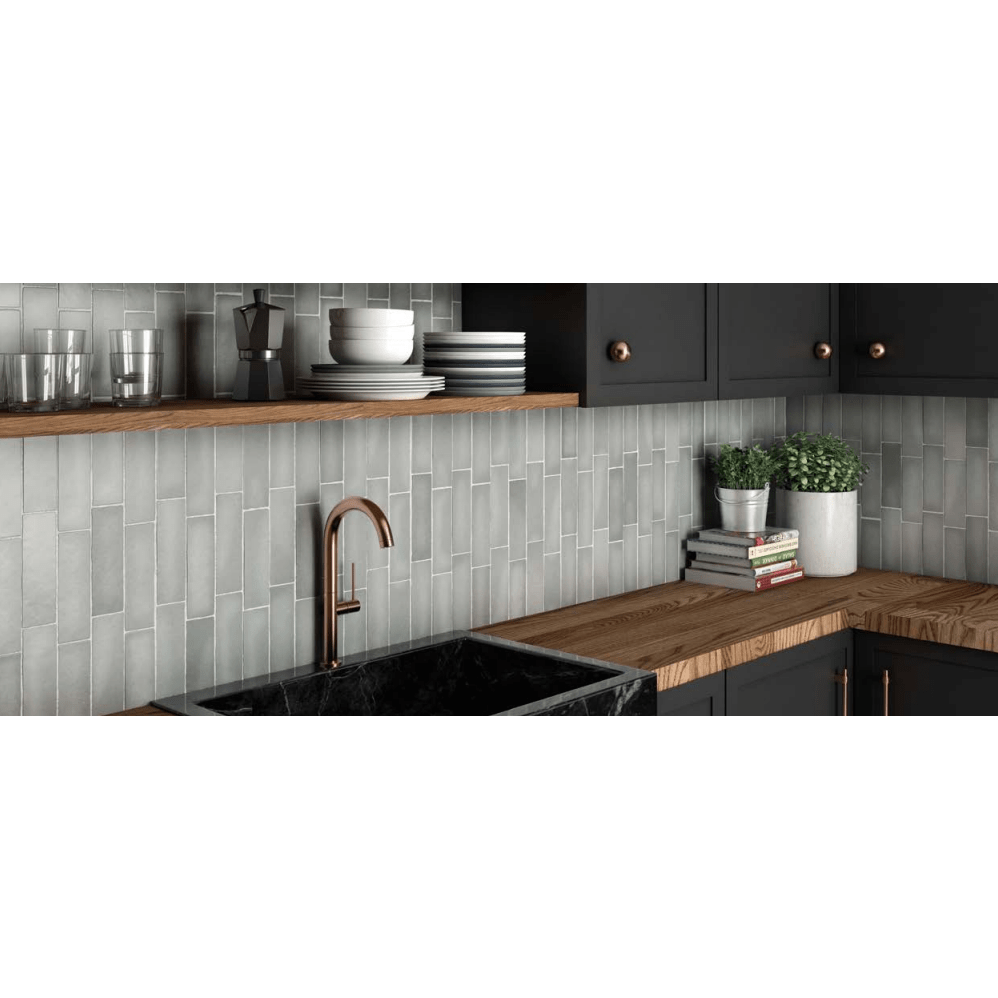 LAVA STORM GREY MATT 6.5x20 - Mini Me Tiles