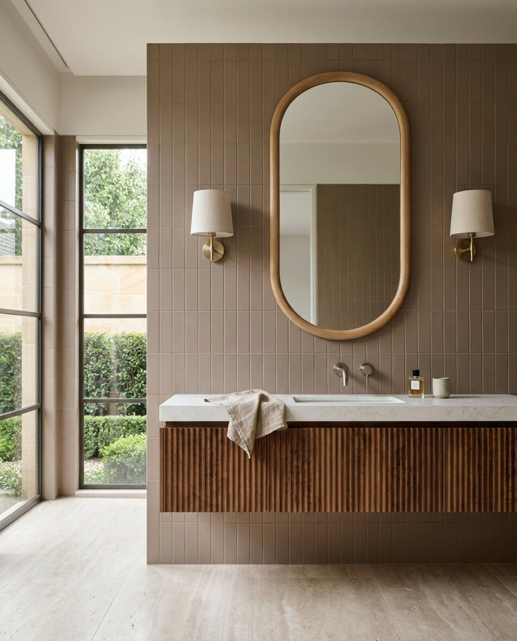 Confetto Corda Matt 50x150 tiles in a room