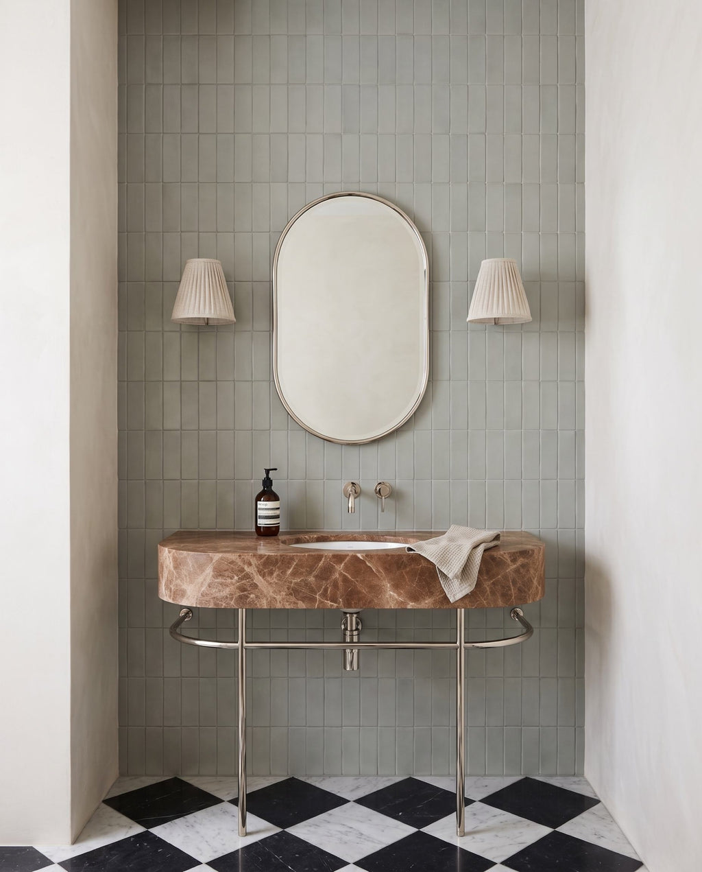 Confetto Avio Matt 50x150 tiles in a powder