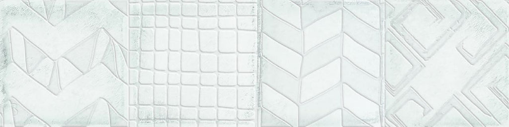 Alchimia Glaciar Pure White Decor Gloss 75x300 tile