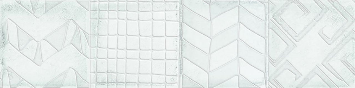 Alchimia Glaciar Pure White Decor Gloss 75x300 tile