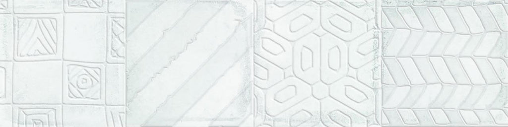 Alchimia Glaciar Pure White Decor Gloss 75x300 tile