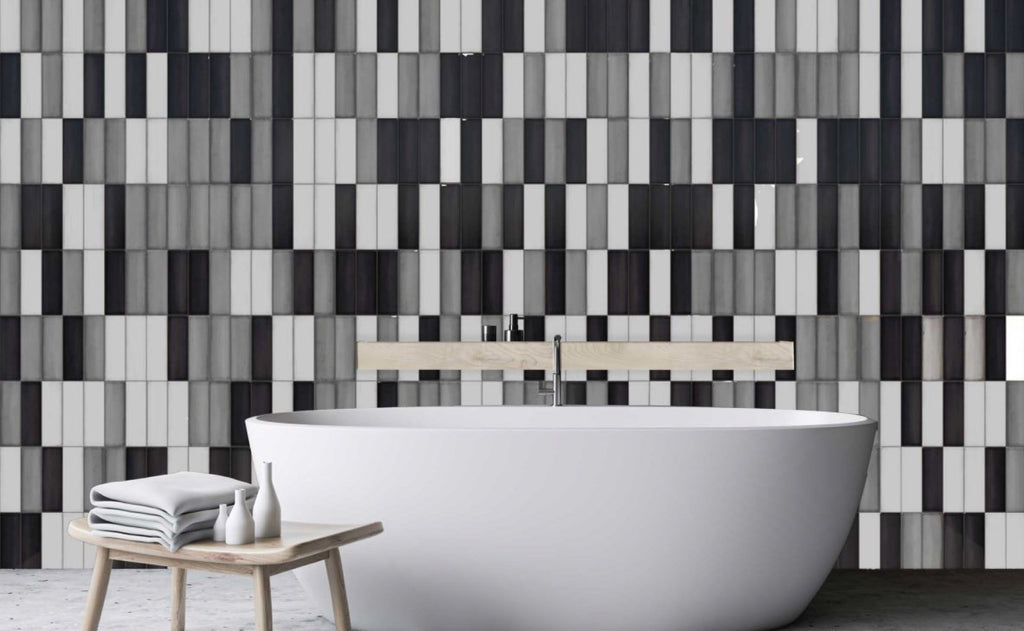 Babele Lava Anthracite Gloss 65x200 tile