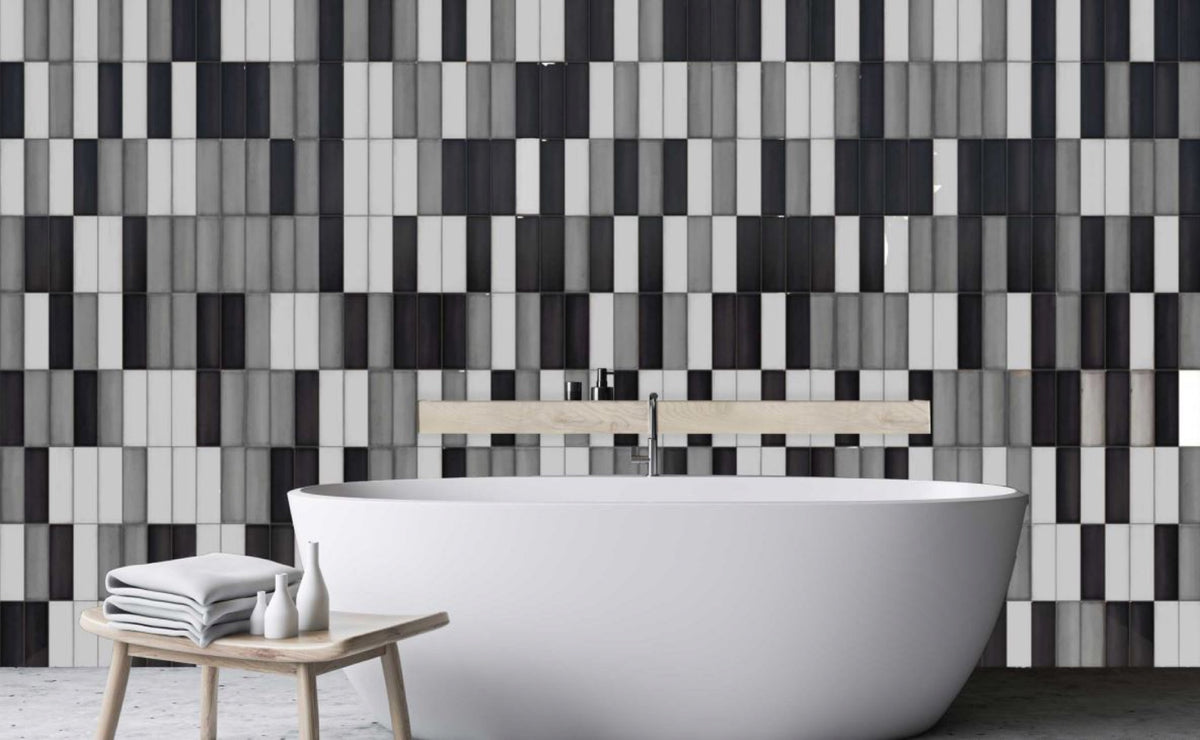 Babele Lava Anthracite Gloss 65x200 tile