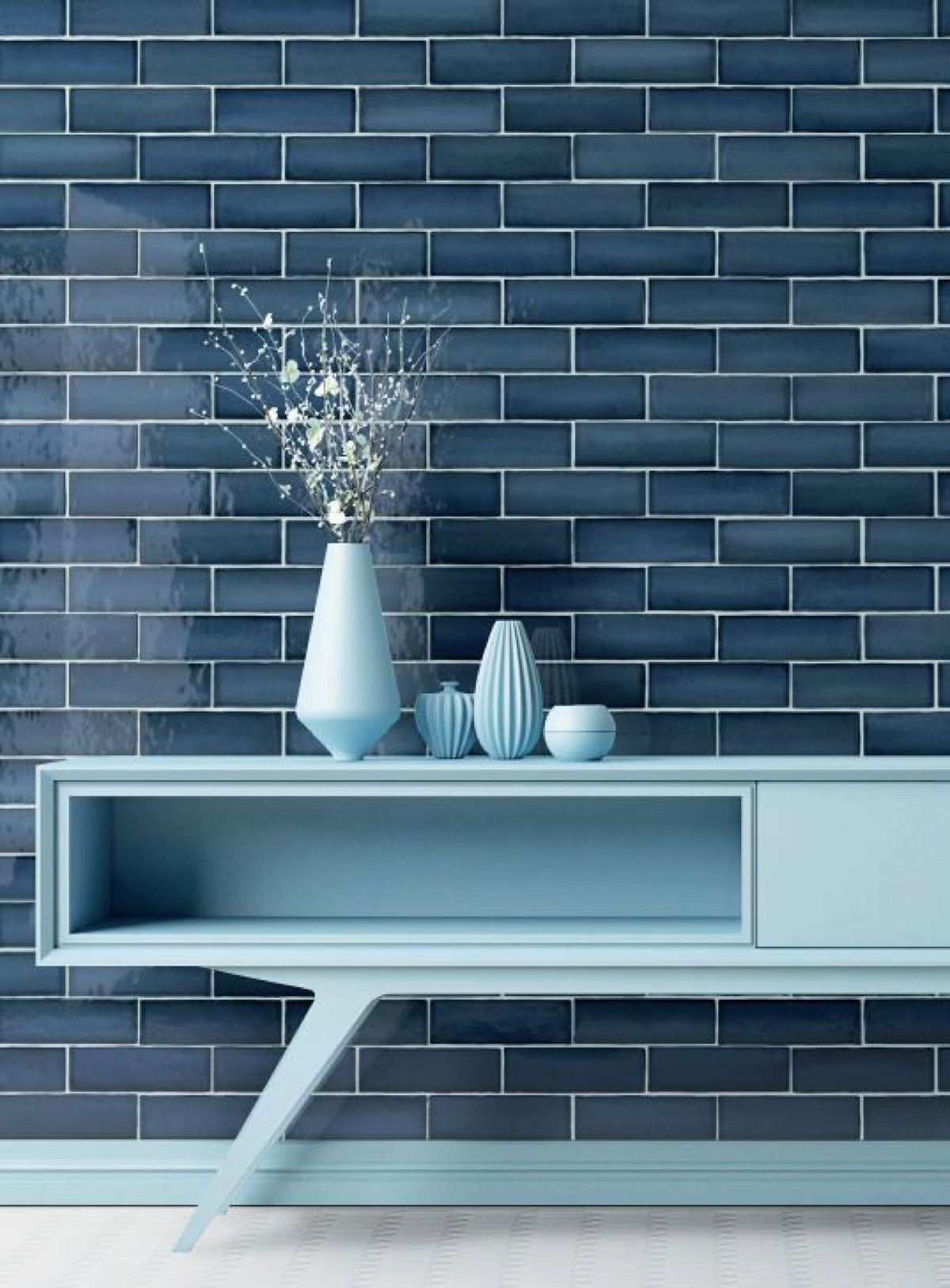Babele Oltremare Blue Gloss 65x200 tile