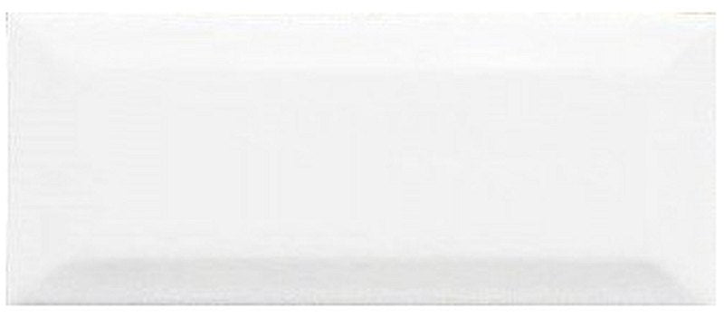 Bega Bevelled White Cushion Edge Gloss 75x150 tile