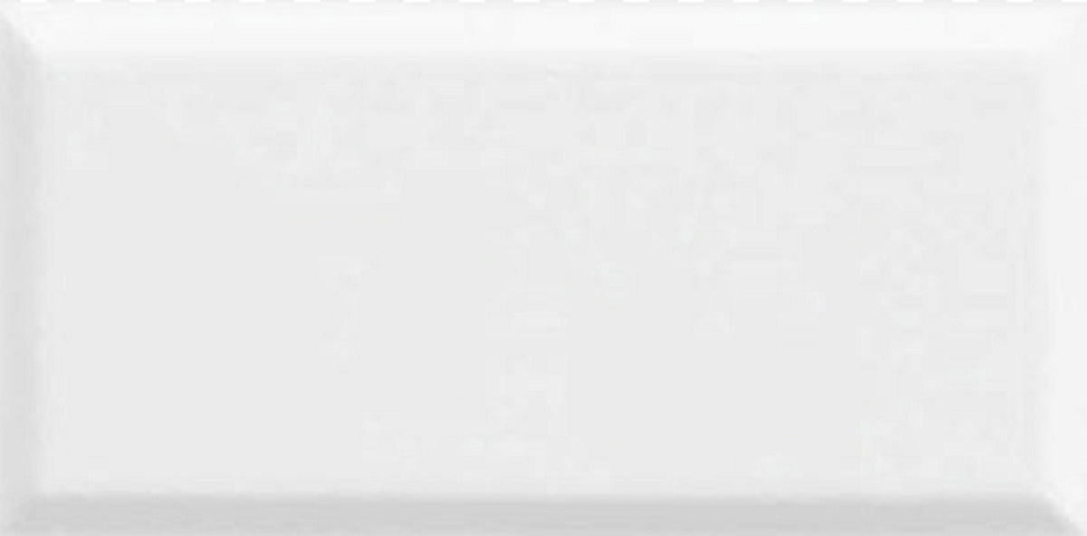 Bega Bevelled White Cushion Edge Matt 75x150 tile