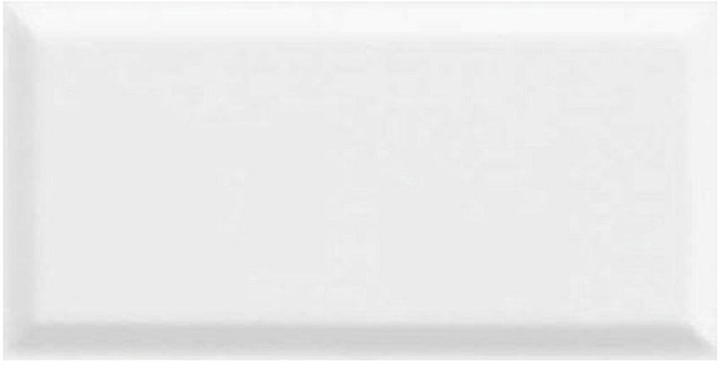 Bega White Bevelled Gloss 100x200 tile