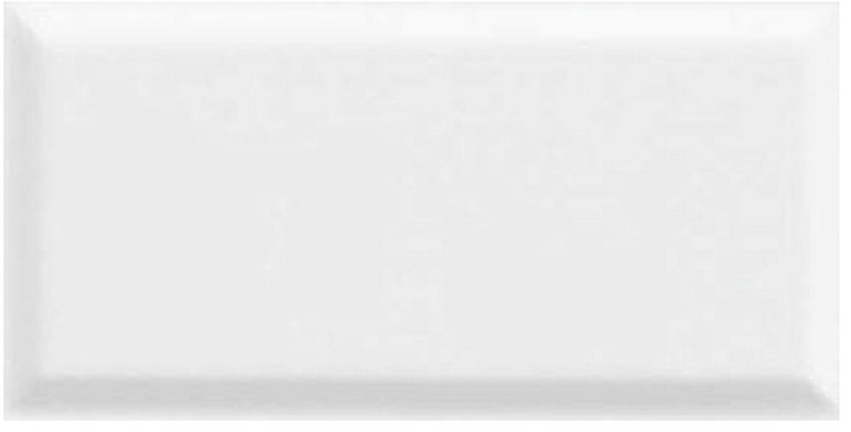 Bega White Bevelled Gloss 100x200 tile