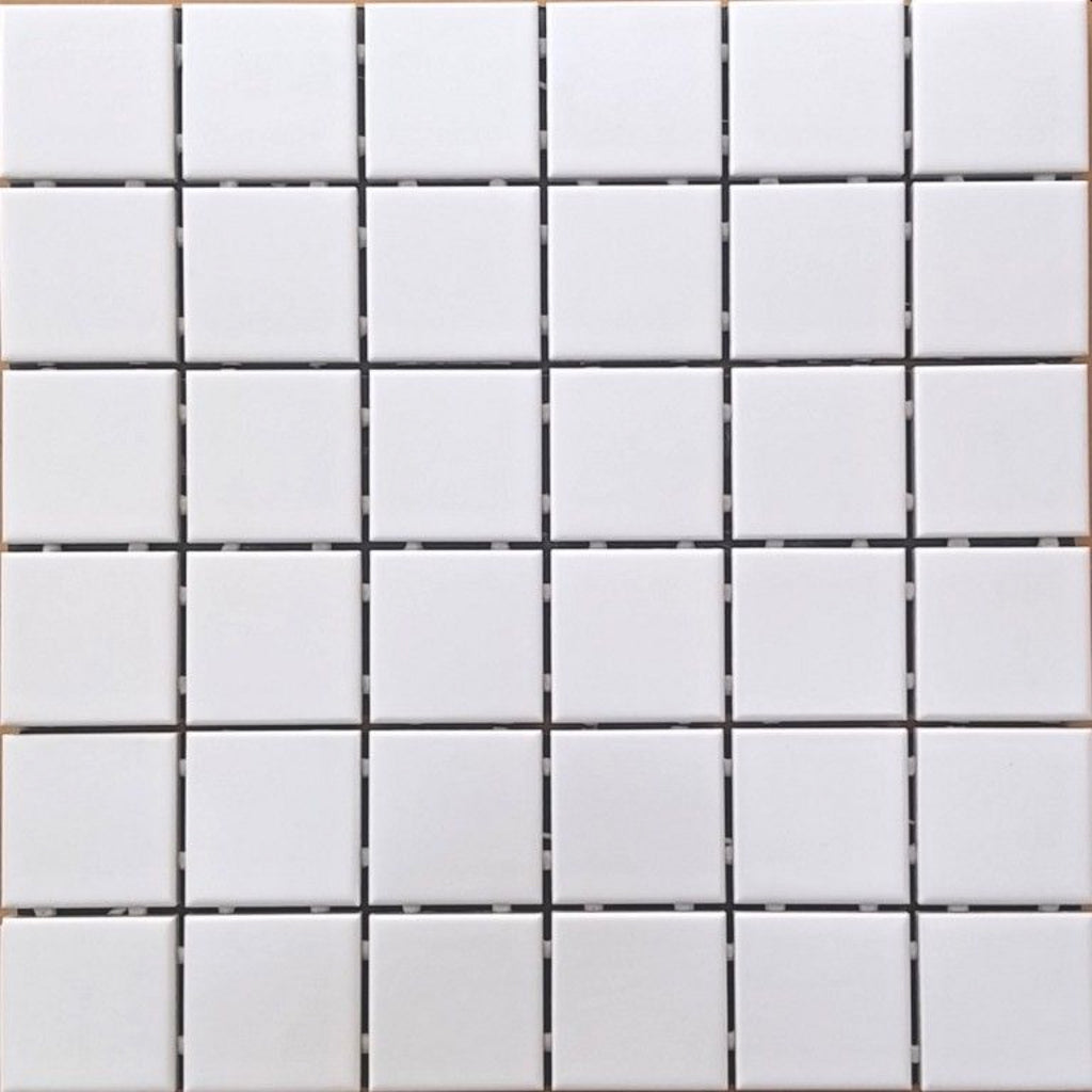 Bega White Matt 48x48 Mosaic tile