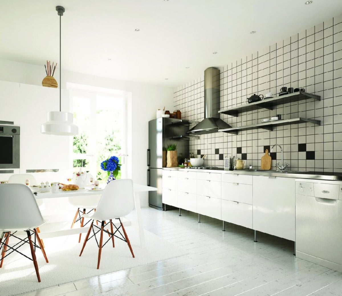 Bega White Matt 97x97 Mosaic tile