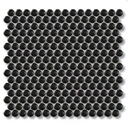 Black Penny Gloss Mosaic Sheet 292x315 tile