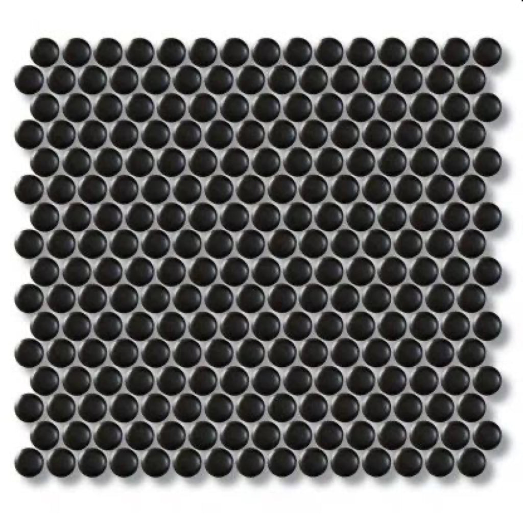 Black Penny Matt Mosaic Sheet 310x324 tile