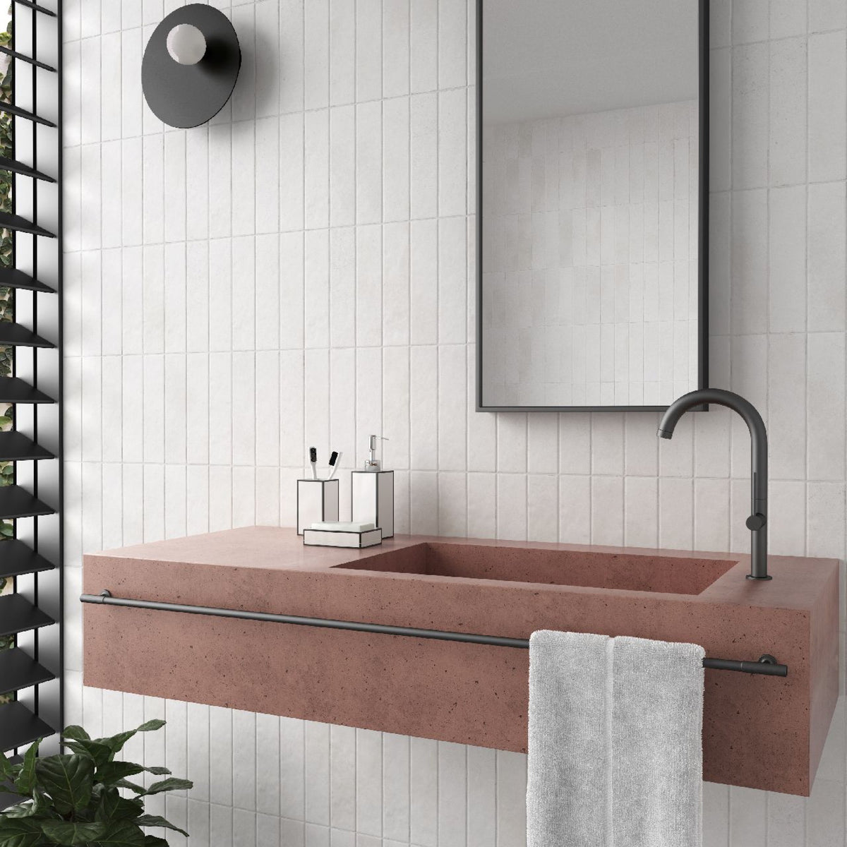 Blocchi White Matt 60x246 tile