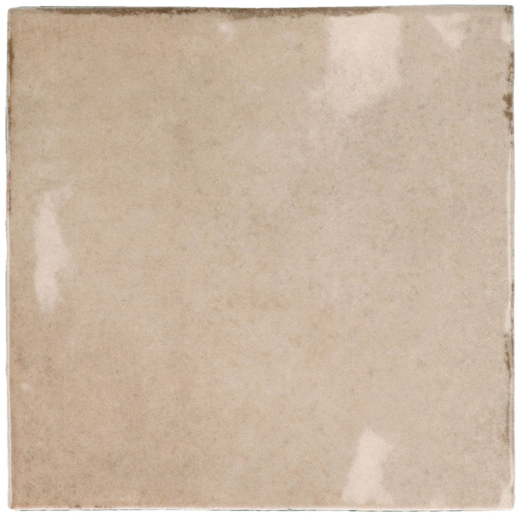 Blocchi Cipria Taupe Square Gloss 100x100 tile