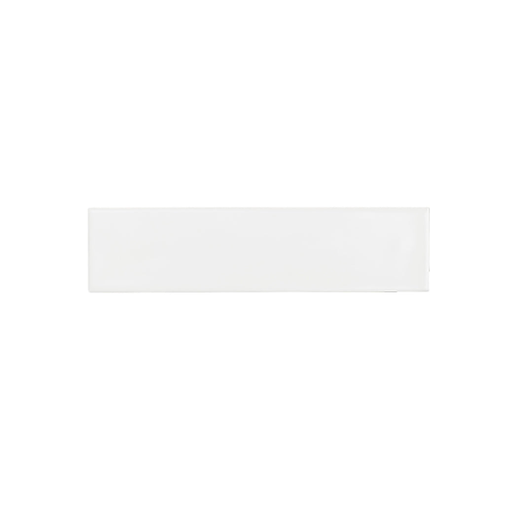 Boulevard White Plain Gloss 75x300 tile
