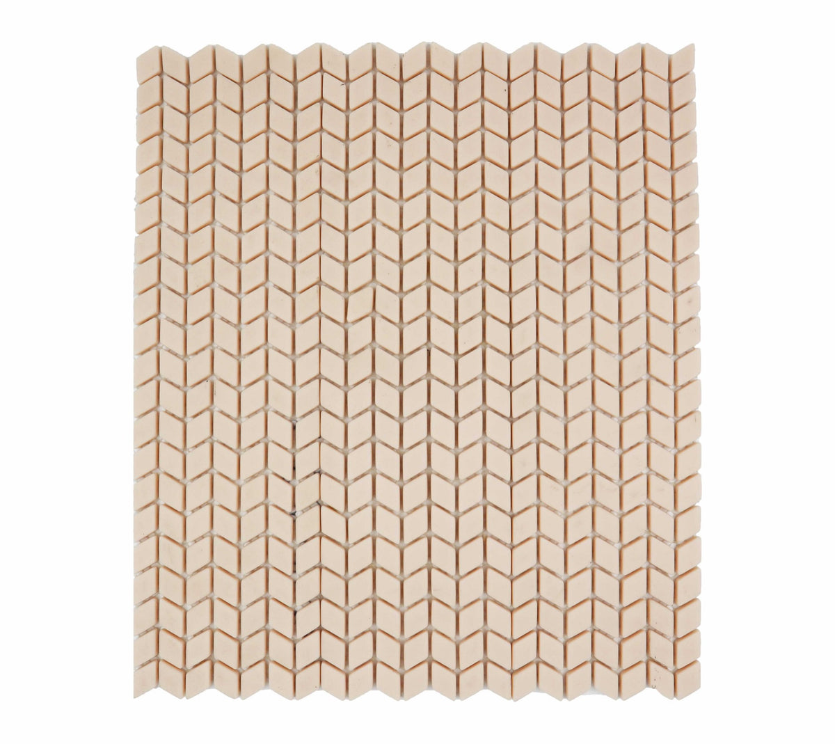 Chevron Pink Glass Matt 60x120 Mosaic tile