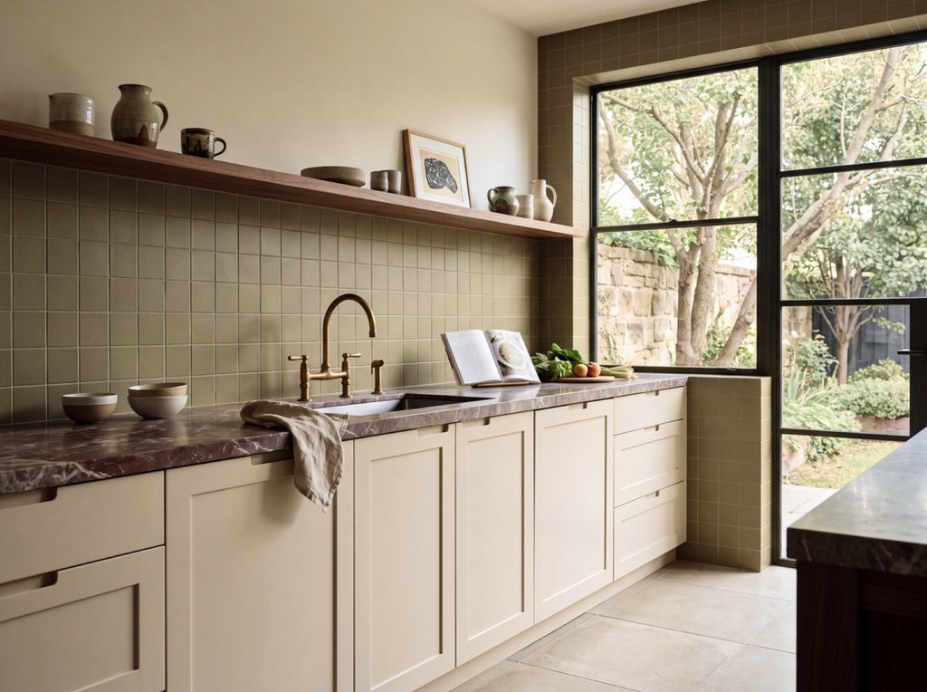 Confetto Kaki Matt 100x100 tile
