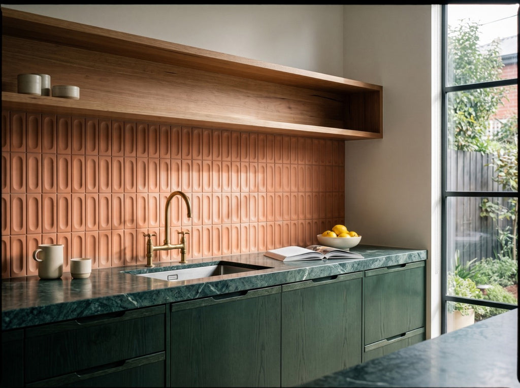 Confetto Mattone 3D Matt 50x150 tile