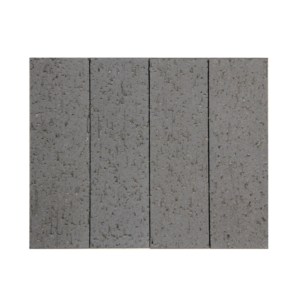 Extruded Porcelain Charcoal Brick Grip 45x145 tile