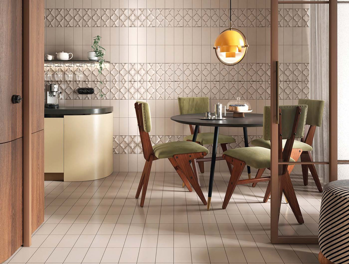 Formaviva Flat Tufo Satin 125x250 tiles in a room