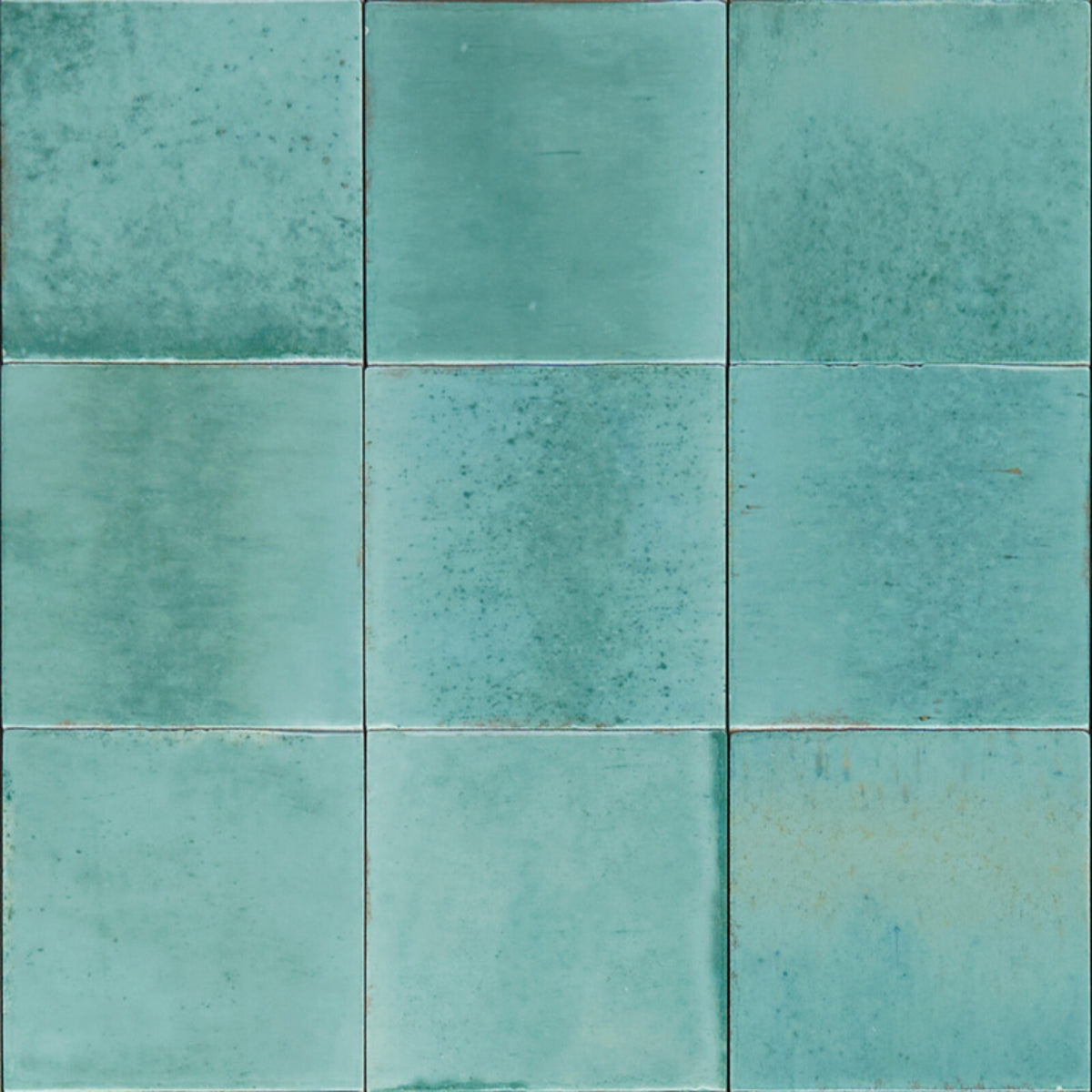 Luna Turquoise Gloss 100x100 tile
