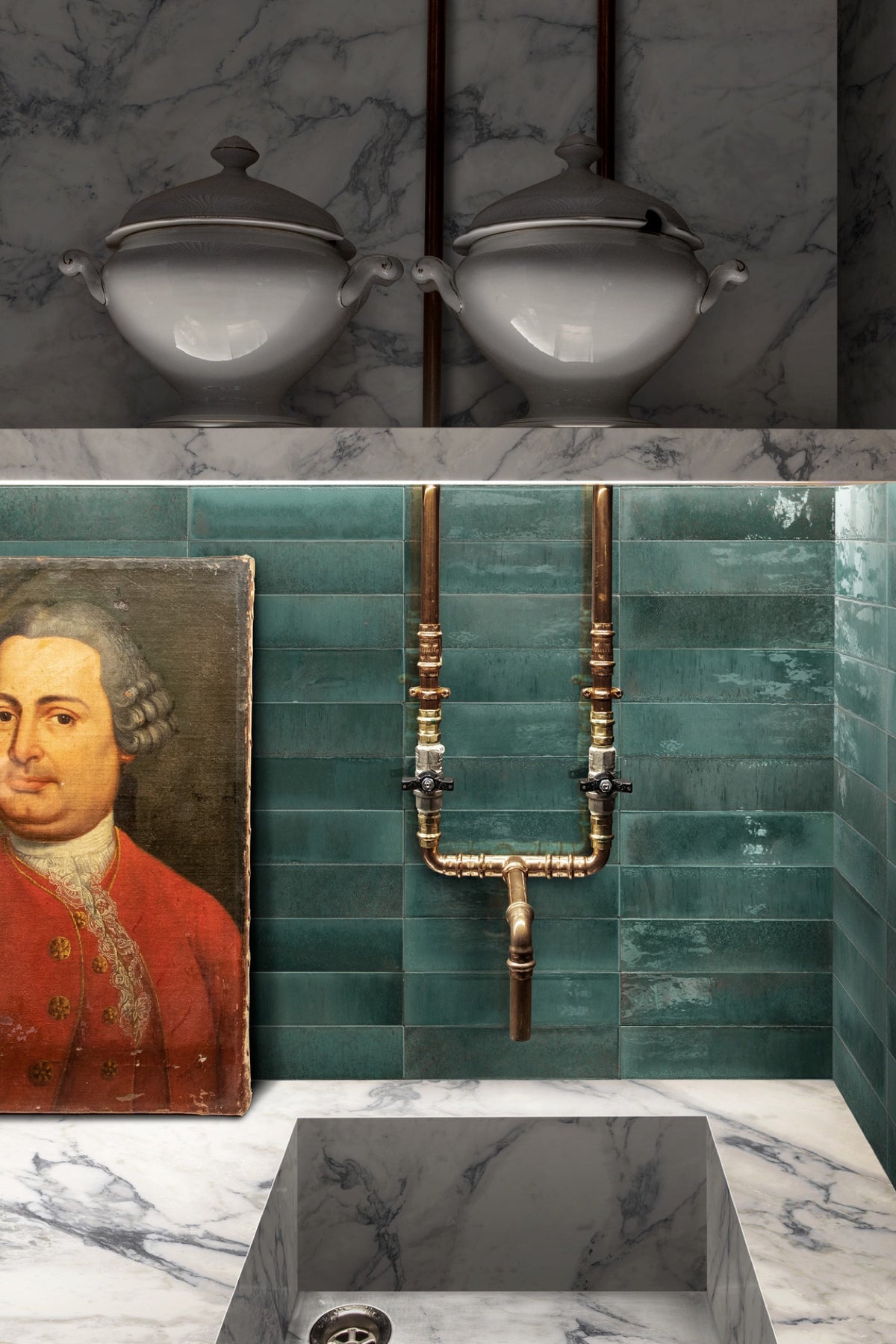 Luna Turquoise Gloss 60x240 tile