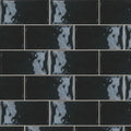 Ardesia Black Gloss 75x150, true-scale swatch: 400 x 400 mm of wall at real size