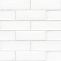 Babele Bianco Gloss 65x200, true-scale swatch: 400 x 400 mm of wall at real size