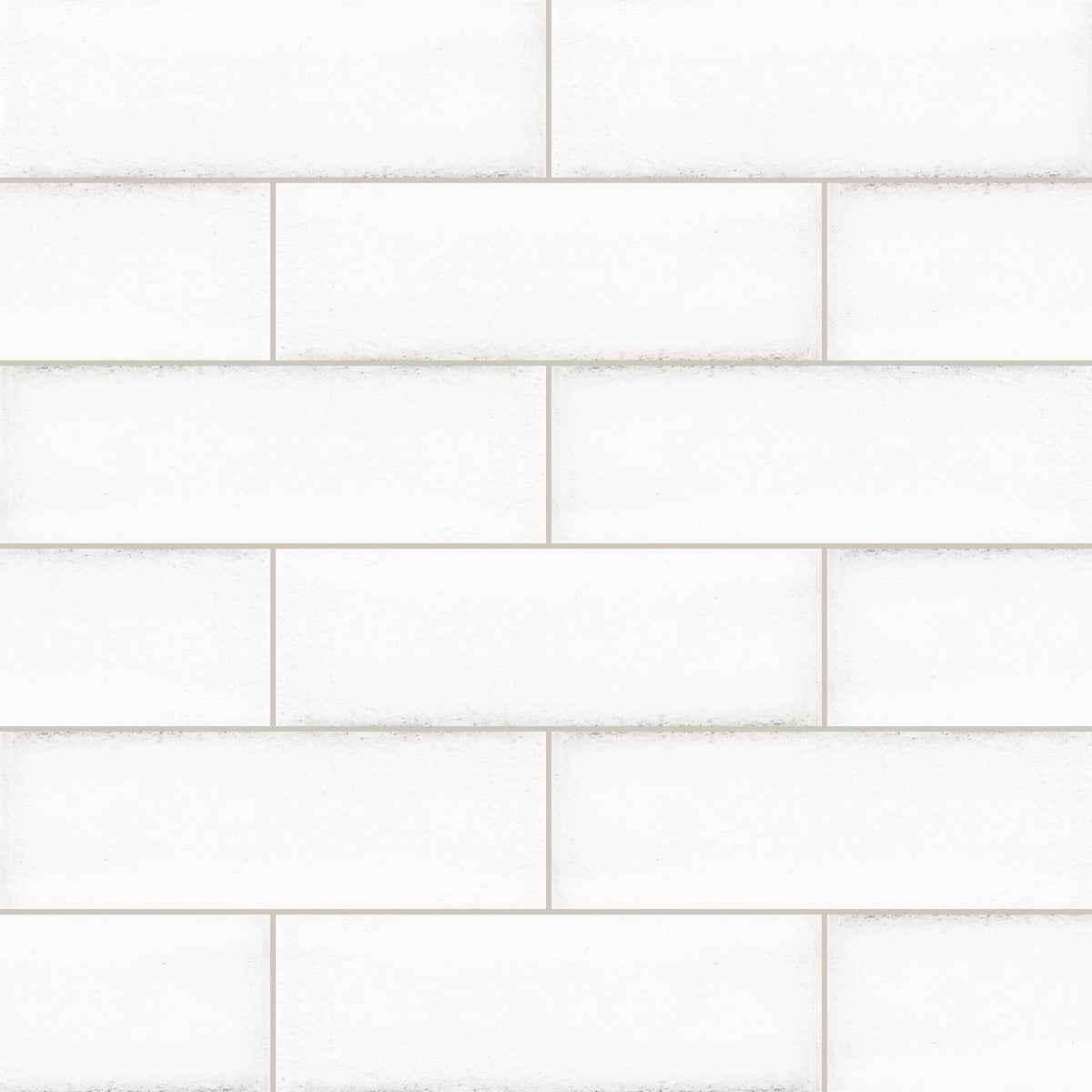Babele Bianco Gloss 65x200, true-scale swatch: 400 x 400 mm of wall at real size