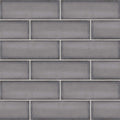 Babele Cenere Grey Gloss 65x200, true-scale swatch: 400 x 400 mm of wall at real size