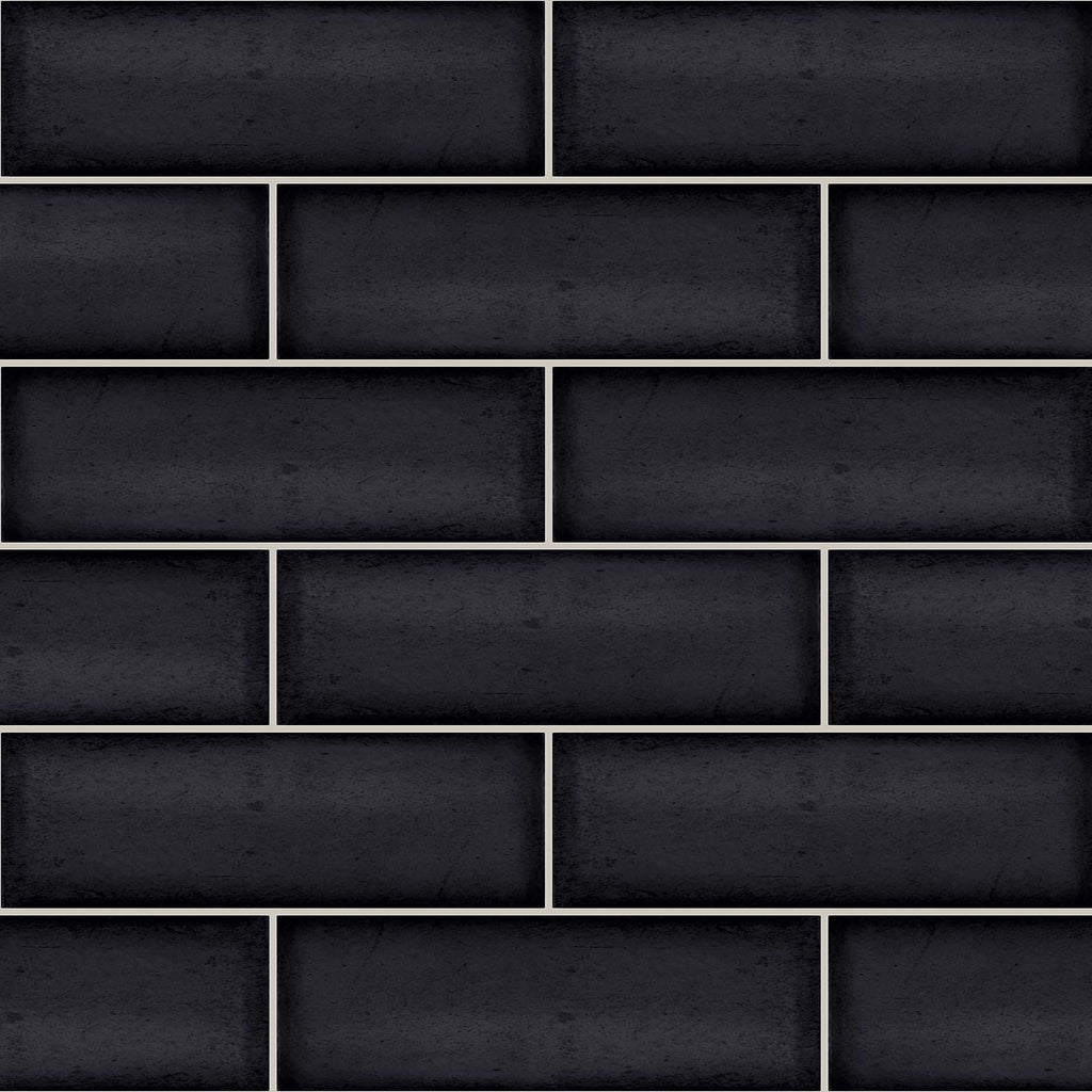 Babele Lava Anthracite Gloss 65x200, true-scale swatch: 400 x 400 mm of wall at real size