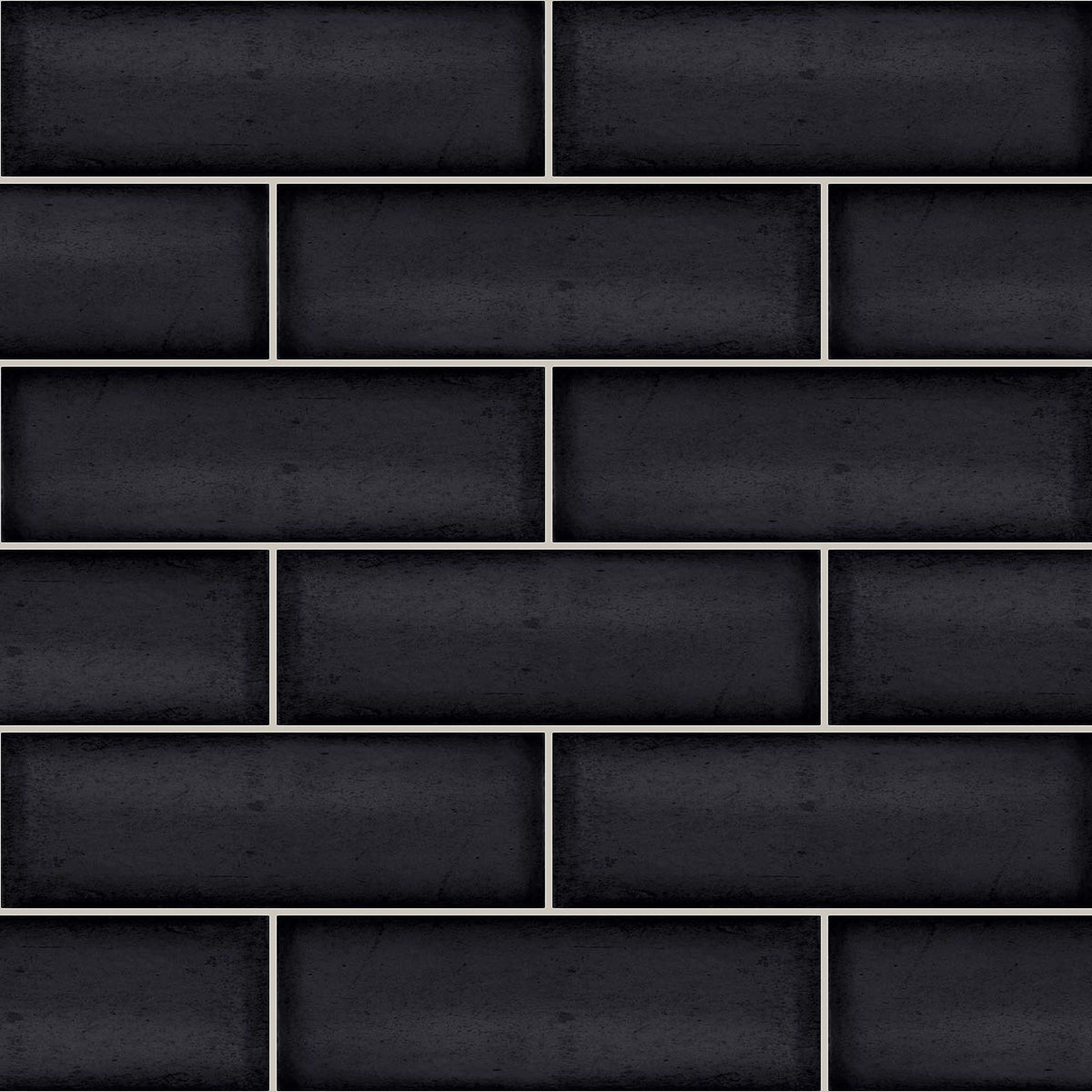 Babele Lava Anthracite Gloss 65x200, true-scale swatch: 400 x 400 mm of wall at real size