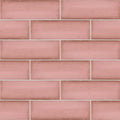Babele Rose Gloss 65x200, true-scale swatch: 400 x 400 mm of wall at real size