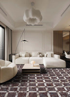 Banksia Bush Plum Matt 300x300 tiles in a room