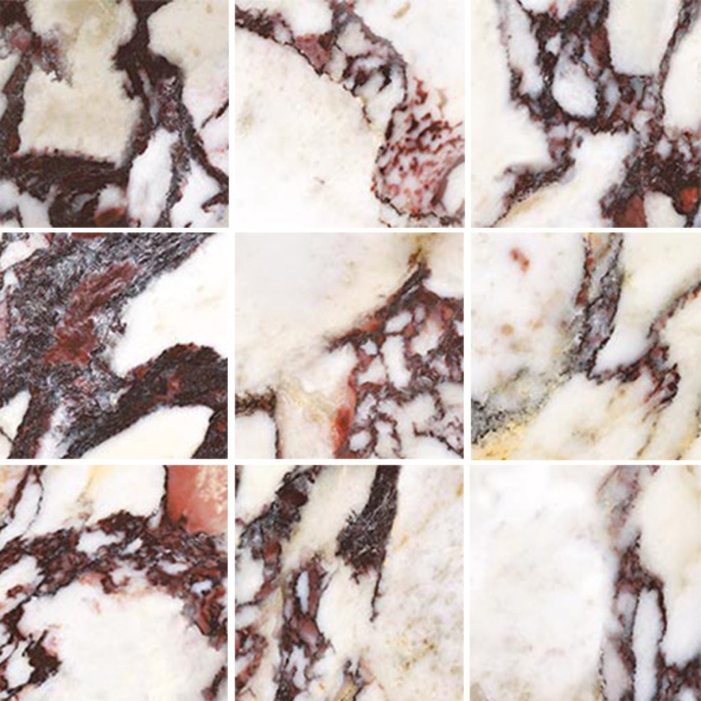 Banksia Plum Blossom Matt 75x75, tiles laid together