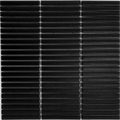 Belah Black Opal Finger Mosaic Matt 12.8x95, tiles laid together