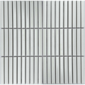 Belah White Opal Finger Mosaic Gloss 12.8x95, tiles laid together