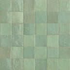 Bella Lichen Gloss 100x100, tiles laid together