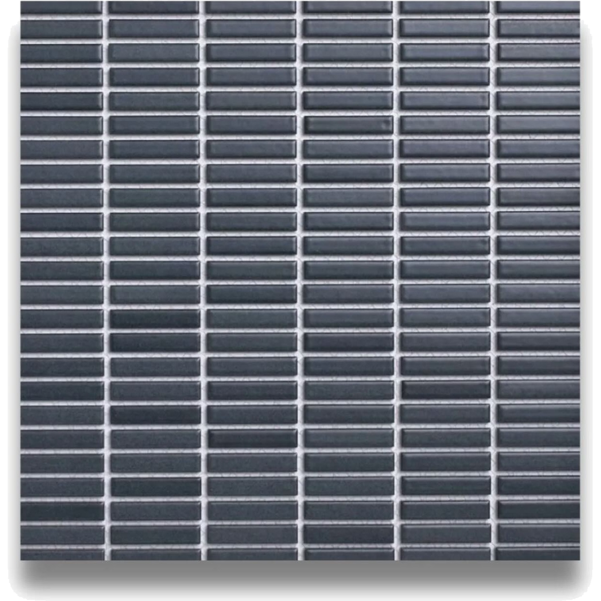 Blackwood Deep Reef Finger Mosaic Satin 9.5x47, tiles laid together