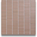 Blackwood Outback Finger Mosaic Satin 9.5x47, tiles laid together
