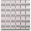 Blackwood White Sand Finger Mosaic Satin 9.5x47, tiles laid together