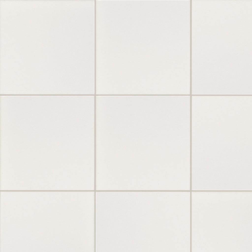 Blanco Matt 150x150, true-scale swatch: 400 x 400 mm of wall at real size