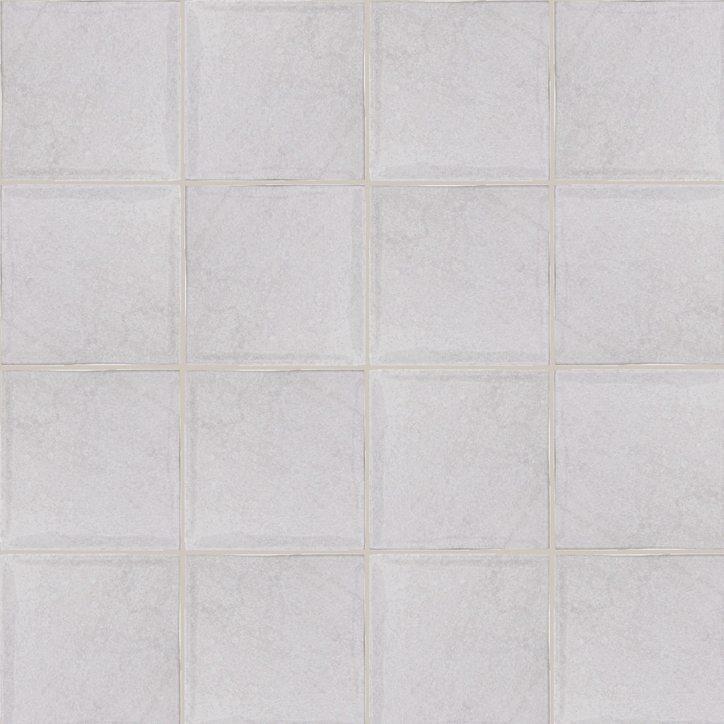 Blaze White Gloss 100x100, true-scale swatch: 400 x 400 mm of wall at real size